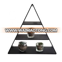 Nordic hot sale simple style display decorative black garden metal wire wall hanging decorative shelf planter stand